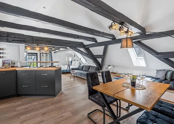 Nuvana Flats - Loft 522 Dachterrasse Mit Altstadtflair Appartement Ansbach
